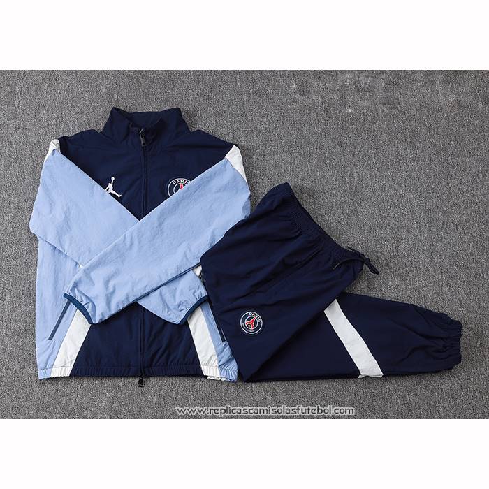 Chandal de Corta-vento do Paris Saint-Germain 2025-2026 Azul